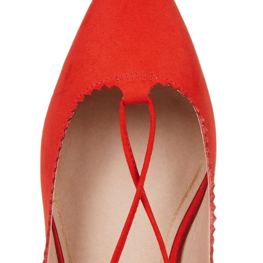 NEW!  TOPSHOP finest ghillie lace-up flats - Picture 4 of 7